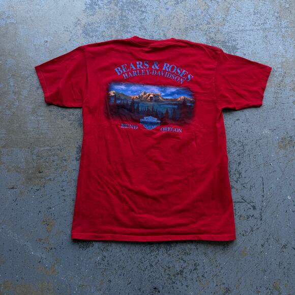 Y2K Harley Davidson Skull Biker Tee L - Picture 5 of 7